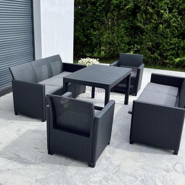 Set mobilier gradină KFLM8 , 8 locuri, cu măsă cu înălțime