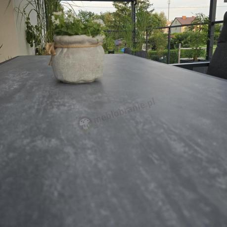 Aluminiowe meble na taras dla 8 osób z 2 sofami i stołem 180x80 - Tavaro Grande Antracite