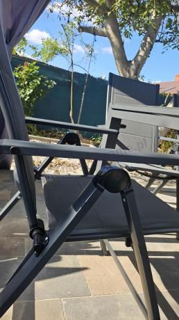 Aluminiowe meble na taras z rozkładanym stołem 240cm + 10 regulowanych krzeseł Daven Antracite Beton