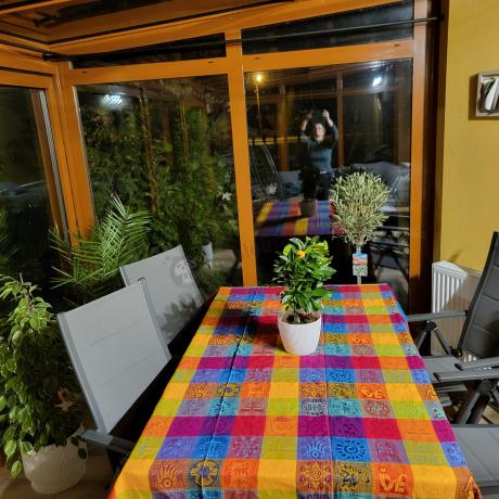 Aluminiowe meble na taras z rozkładanym stołem 240cm + 10 regulowanych krzeseł Daven Antracite Beton