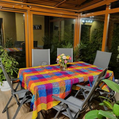 Aluminiowe meble na taras z rozkładanym stołem 240cm + 10 regulowanych krzeseł Daven Antracite Beton