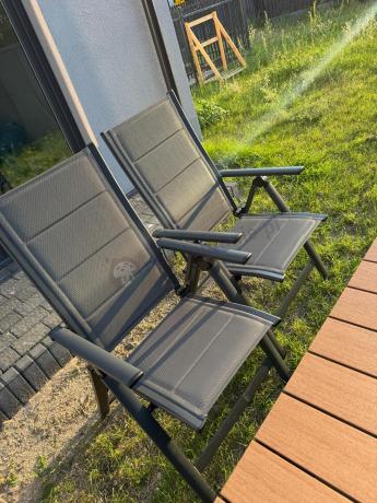 Aluminiowe meble ogrodowe z rozkładanym stołem 210cm + 10 krzeseł Tanami Daven Antracite