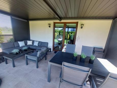 Aluminiowy narożnik ogrodowy z fotelami - Calamba Corner - Antracite