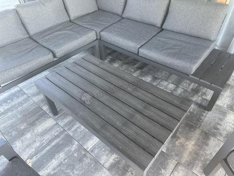 Aluminiowy narożnik ogrodowy z fotelami - Calamba Corner - Antracite