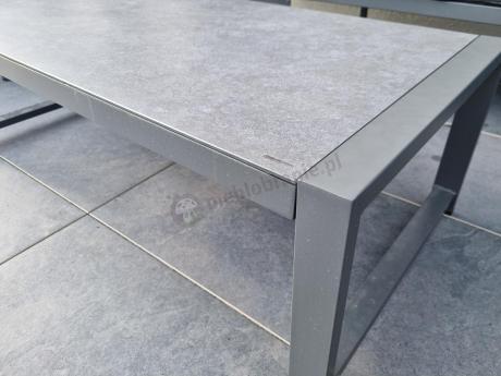 Aluminiowy zestaw mebli ogrodowych Vilde 5-miejscowy Grafitowy