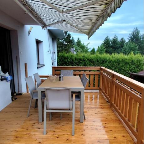 Aluminiowy zestaw stół i krzesła dla 8 osób Tanami Marla Taupe