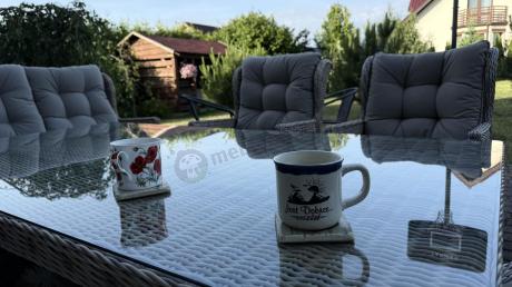 Beżowy narożnik ogrodowy z regulowanymi fotelami - Laritto Corner XL - Beige