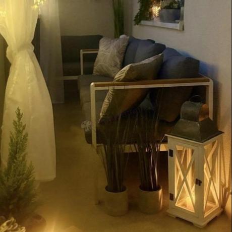 Biały komplet aluminiowych mebli ogrodowych dla 5 osób z sofą 190cm Stine