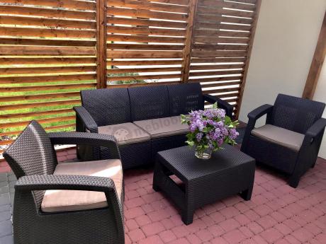 Corfu Set Max brązowy