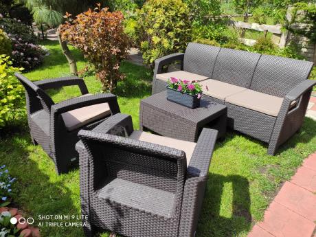 Corfu Set Max brązowy