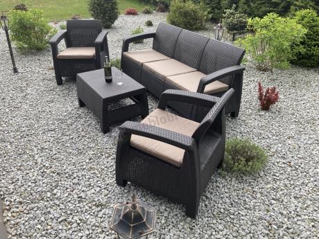 Corfu Set Max brązowy