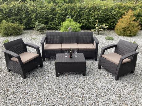 Corfu Set Max brązowy