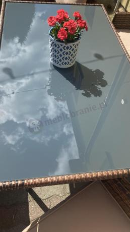 Brązowe meble technorattanowe na taras Torino Grande - Carmel