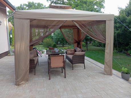 Brązowe meble technorattanowe na taras Torino Grande - Carmel