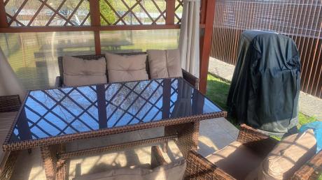 Brązowe meble technorattanowe na taras Torino Grande - Carmel