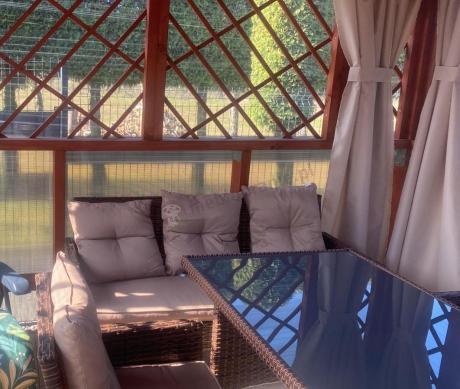 Brązowe meble technorattanowe na taras Torino Grande - Carmel