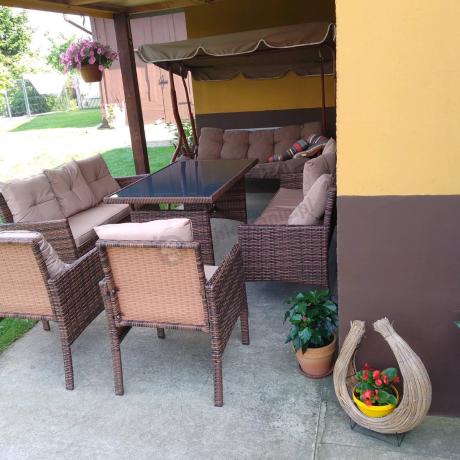 Brązowe meble technorattanowe Torino Grande - Carmel
