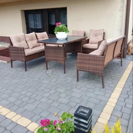 Brązowe meble technorattanowe Torino Grande - Carmel