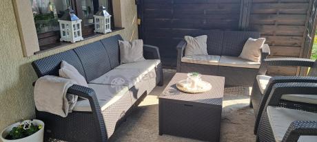 Brązowy zestaw ogrodowy Corfu Triple Box