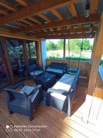 Brązowy zestaw ogrodowy Corfu Triple Box