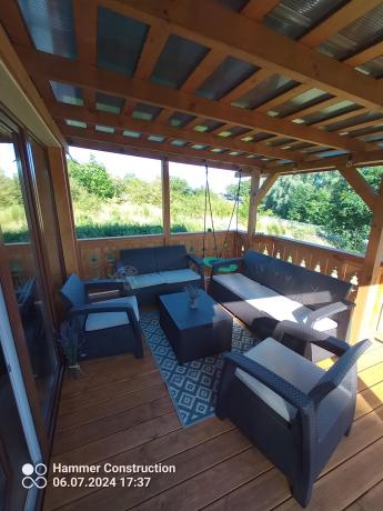 Brązowy zestaw ogrodowy Corfu Triple Box