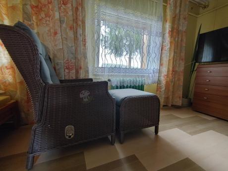 Brązowy zestaw wypoczynkowy z technorattanu z funkcją Relax Laritto Duo - Brown