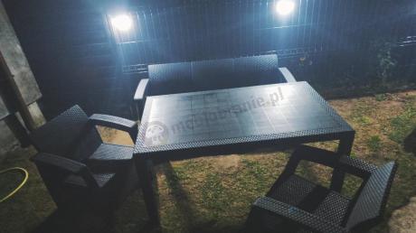 Corfu Set Max Dining grafitowy zestaw ogrodowy obiadowy