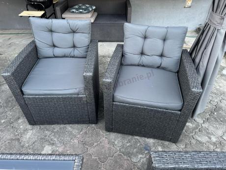 Duże meble ogrodowe technorattanowe na 8 osób