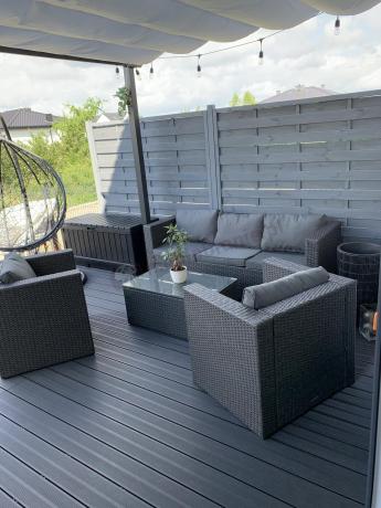 Duży komplet mebli tarasowych technorattanowych Stefano Set Max Antracite