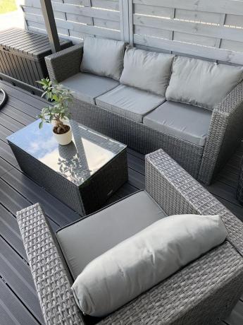 Duży komplet mebli tarasowych technorattanowych Stefano Set Max Antracite