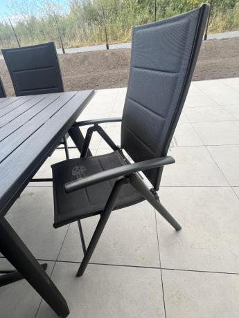 Duży komplet ogrodowy Kantara ze stołem rozkładanym 160-240 cm i 12 krzesłami