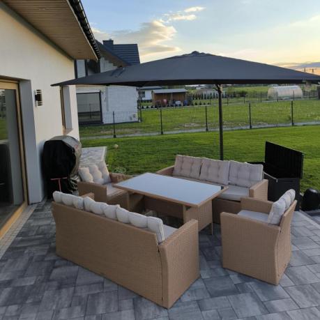 Duży komplet technorattanowy Topiano Grande Nature Select