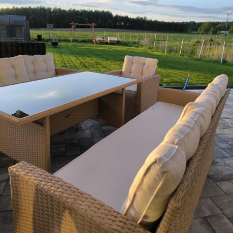 Duży komplet technorattanowy Topiano Grande Nature Select