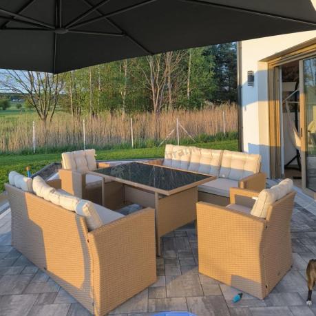 Duży komplet technorattanowy Topiano Grande Nature Select