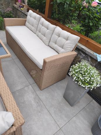 Duży komplet technorattanowy Topiano Grande Nature Select