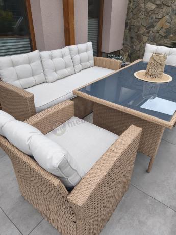 Duży komplet technorattanowy Topiano Grande Nature Select