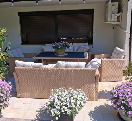 Duży komplet technorattanowy Topiano Grande Nature Select