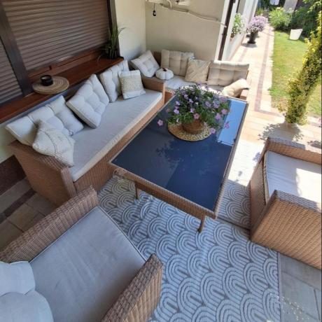 Duży komplet technorattanowy Topiano Grande Nature Select