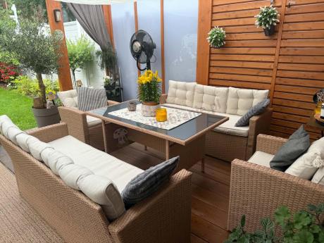 Duży komplet technorattanowy Topiano Grande Nature Select