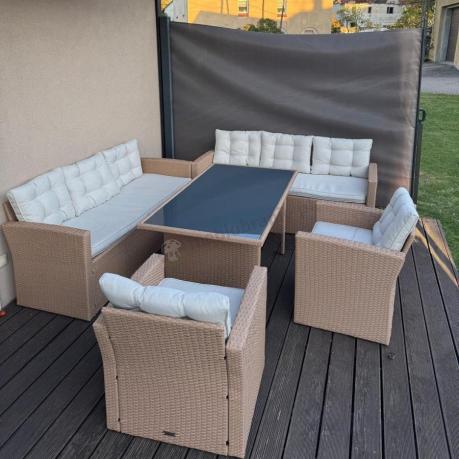 Duży komplet technorattanowy Topiano Grande Nature Select