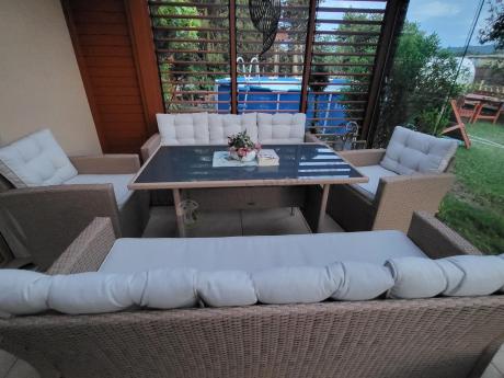 Duży komplet technorattanowy Topiano Grande Nature Select
