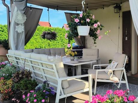 Duży narożnik ogrodowy z regulowanymi fotelami Tavaro Corner XL Plus Cream