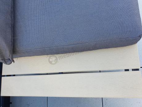 Duży narożnik tarasowy z dodatkowymi blatami i fotelem Panaon GW