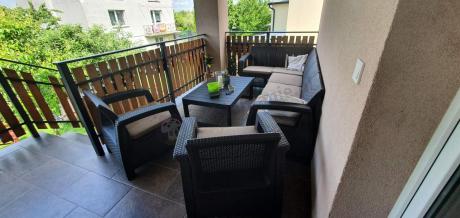 Duży narożnik wypoczynkowy na taras Relly brązowy