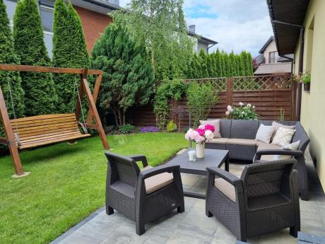 Duży narożnik wypoczynkowy na taras Relly brązowy