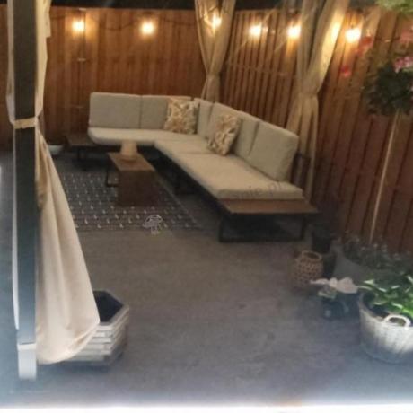 Duży nowoczesny narożnik modułowy na stalowym stelażu Norven XL - Grey
