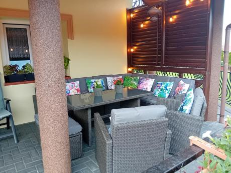 Duży technorattanowy narożnik 250x190cm z fotelami Cofete Plus – Anthracite