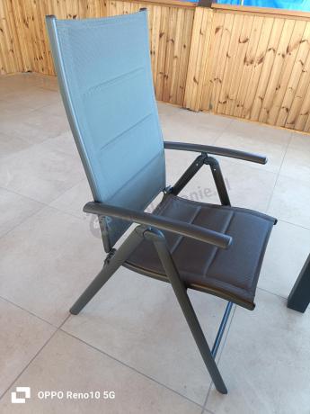 Duży zestaw mebli na taras dla 12 osób KJD12 ze składanymi krzesłami