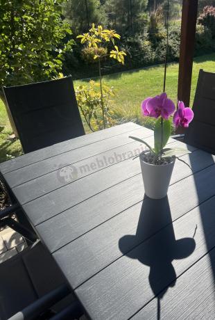 Duży zestaw mebli na taras dla 12 osób KJD12 ze składanymi krzesłami