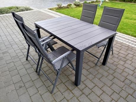 Duży zestaw mebli na taras dla 12 osób KJD12 ze składanymi krzesłami